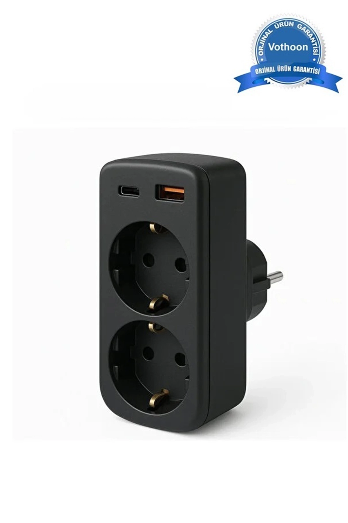 Çoklu Priz Yüksek Gerilim Korumalı 2’li Priz 1xusb 1xtype-c Çıkışlı Grup Priz Çoğaltıcı