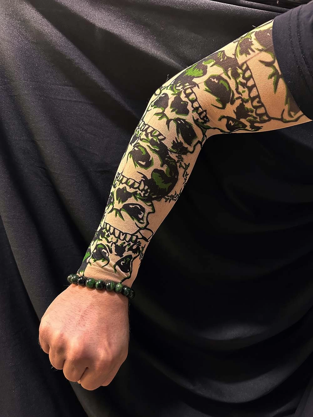 Socks Tattoo Wearable Sleeve Leg Tattoo Likra 2 Pcs Model 15