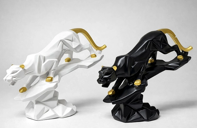 Dekoratif Polyester Panter Figürü Alk4553