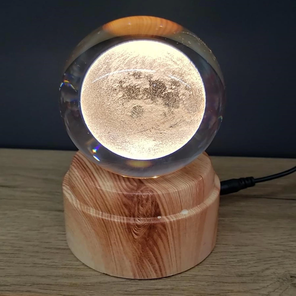 Rotating Glass Globe with Full Design