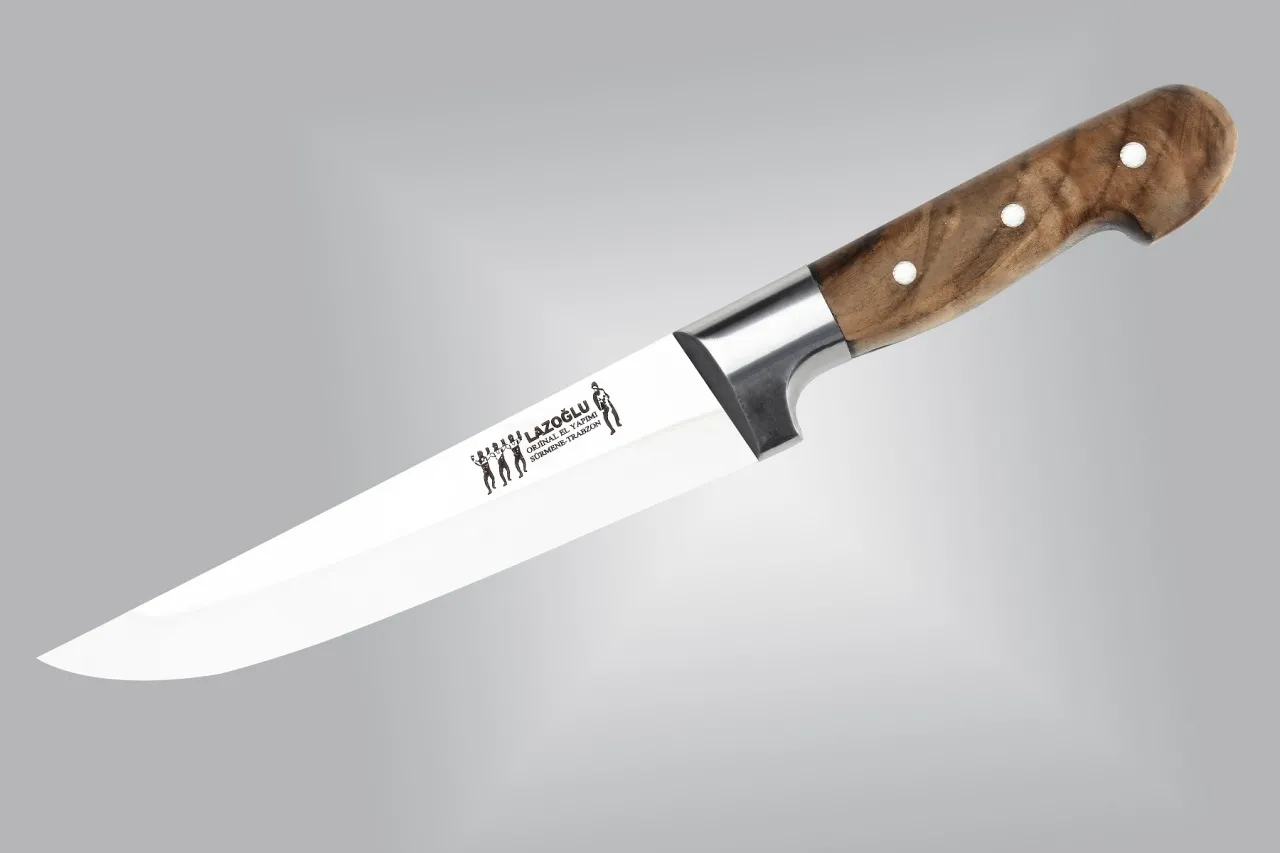 El Yapımı Sürmene Kurban Ve Kasap Bıçağı No:3 - Ahşap Sap