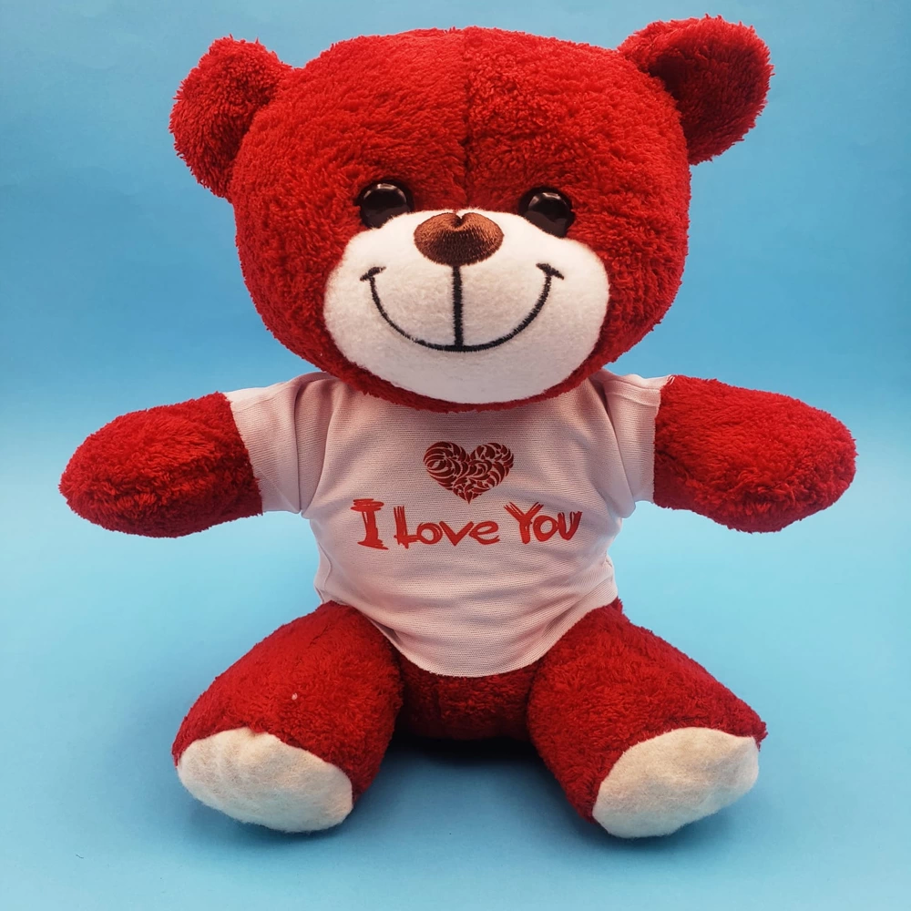 Red I Love You Bear