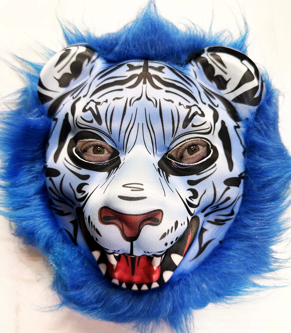 Blue Hair Tiger Mask Kurt Mask Mega Plush 27 No