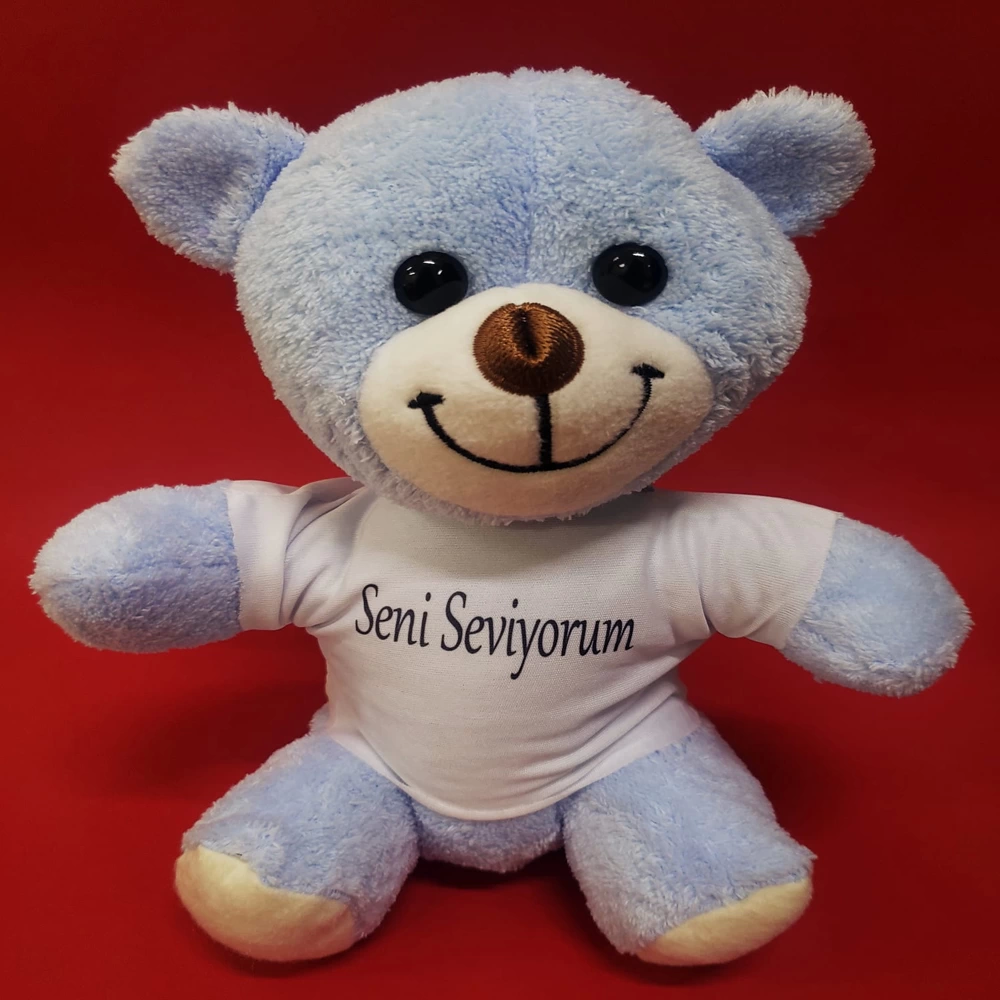 Blue I Love You T-shirt Bear