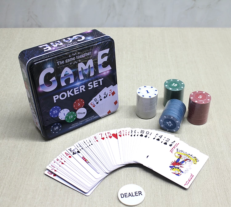 80 Chips With Metal Box And 1 Pcs Poker Game Alk3534