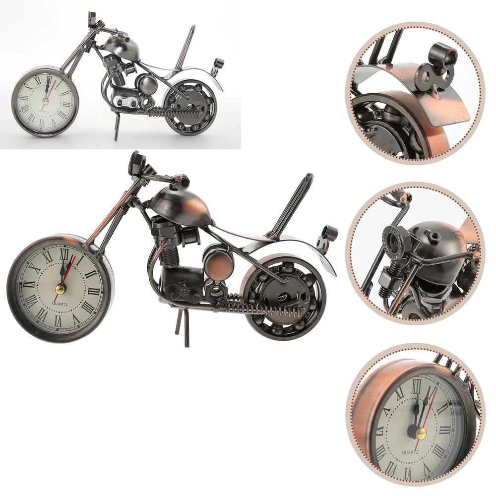 Metal Motorcycle Clock
