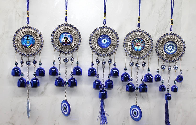Metal Nazar Boncuğu Çan Alk3491