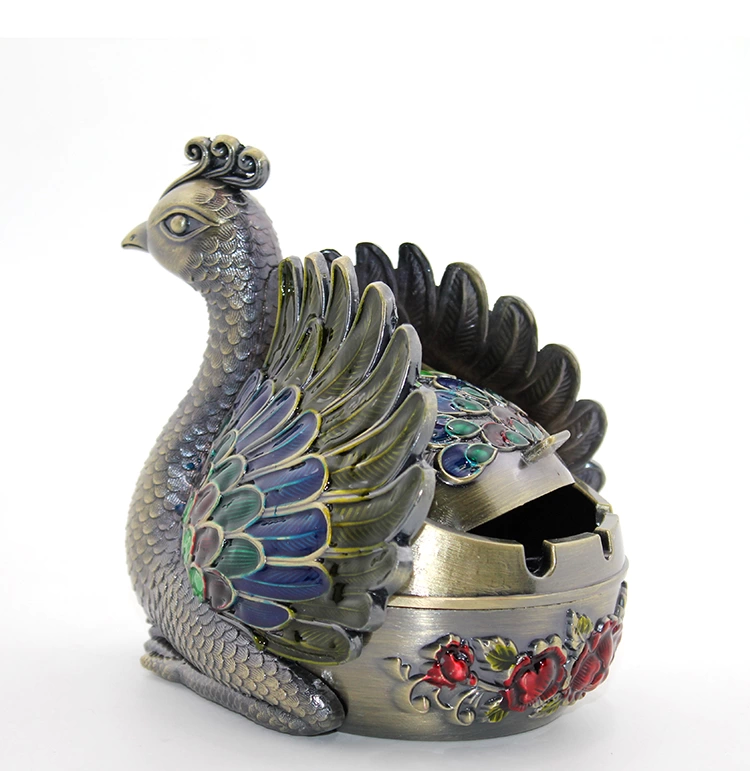Metal Peacock Figure Ashness Alk1663