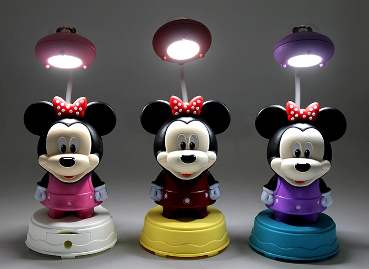 Mickey Mouse Table Top Lamp Rechargeable Usb Alk2716