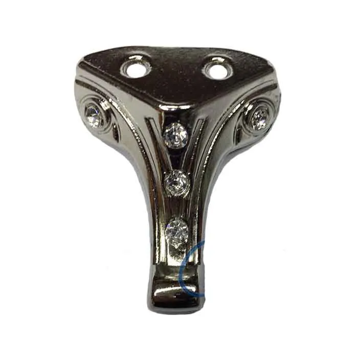 Moda Taşlı Ahşap, Mdf, Sunta Sandık Ayağı, Kutu Ayak 3,5 Cm - Nikel