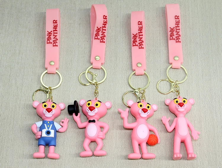 Pink Panter Silicone Keychain Alk4271