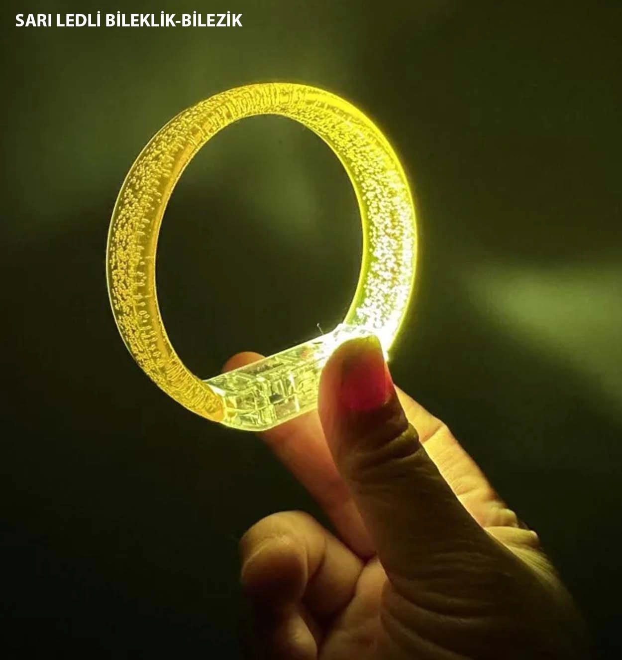 Yellow Led Light Printable Battery Bracelet Bracelet 1.5 Cm Width