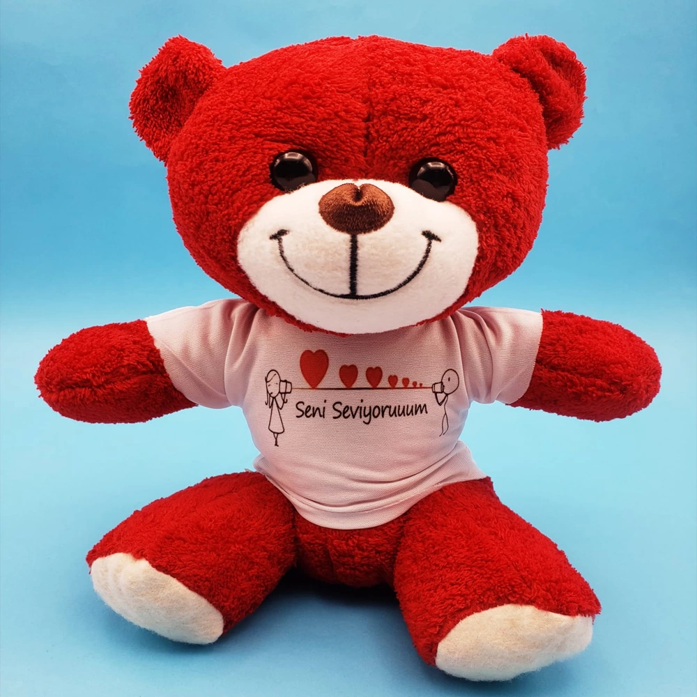 I Love You Toy Bear With Design