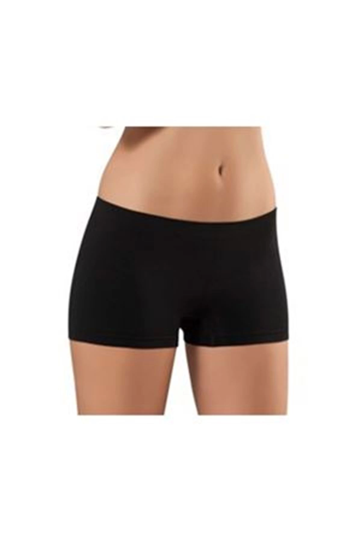 Black Seamless Female Boxer Corse - 700