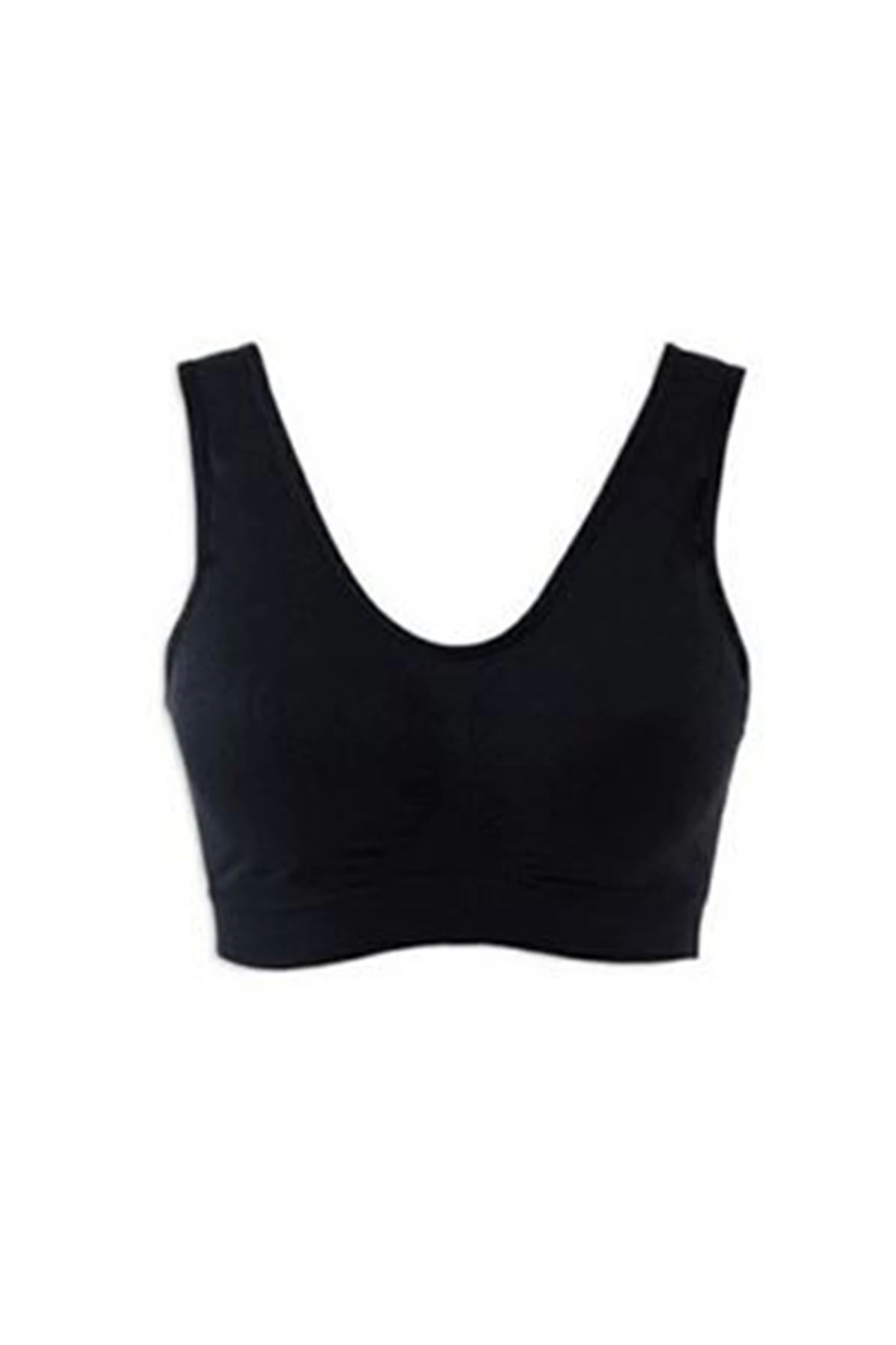 Black Seamless Female Pedestal Bra Corse - 704