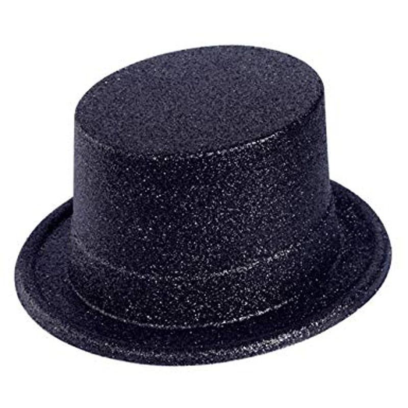 Black Color Long Plastic Simli Party Hat