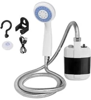 Portable Rechargeable Led Shower Set ( Pump - Hose - Shower Head )