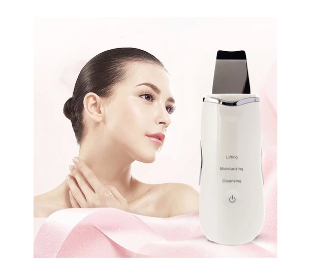 Ultrasonic Spatula Face Acne Remover Black Point Cleaning Device