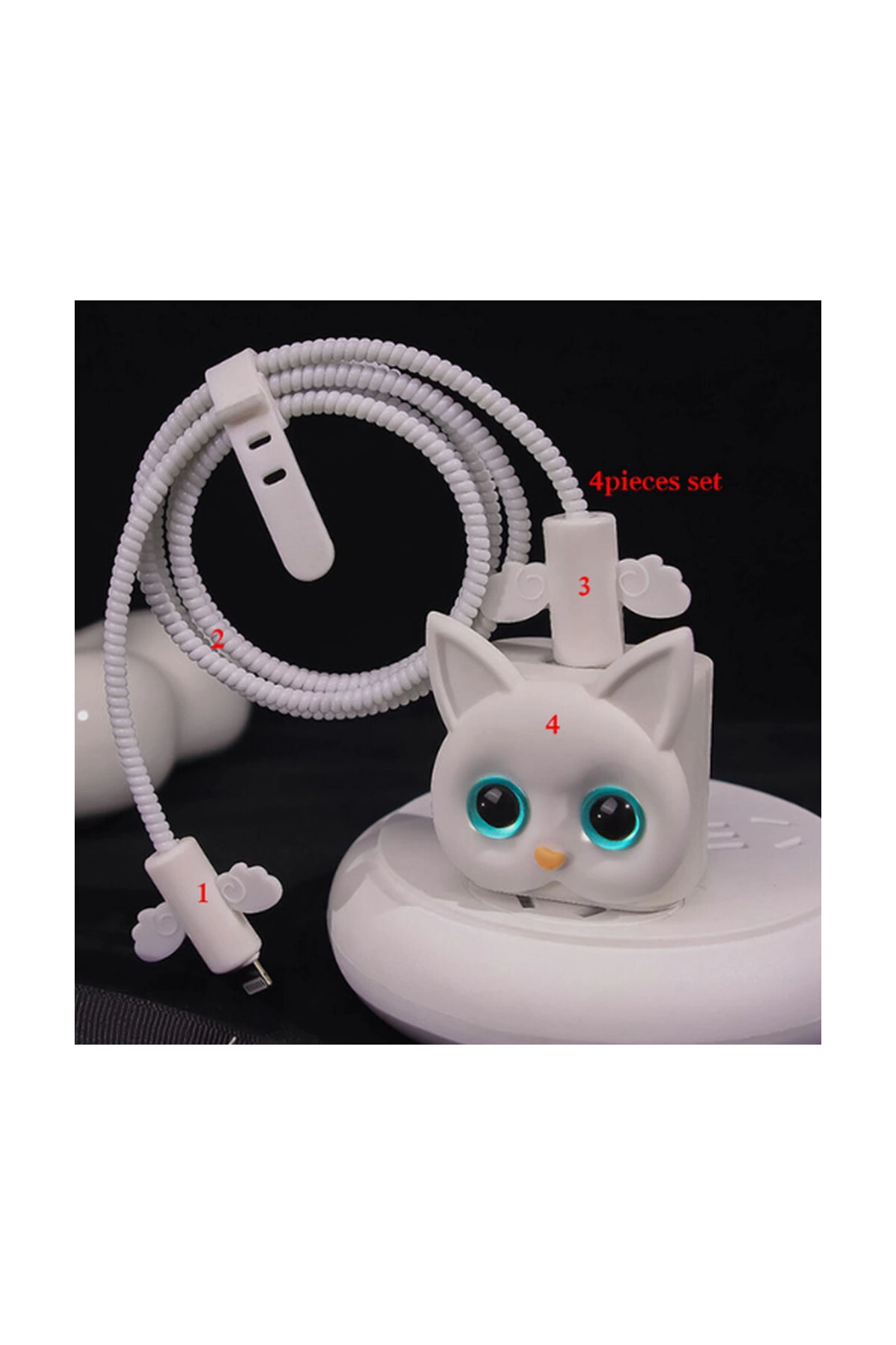 Iphone 18w/20w Uyumlu Şarj Aleti Kılıfı, Şarj Kablosu Örme Aparatı, Toparlayıcı,