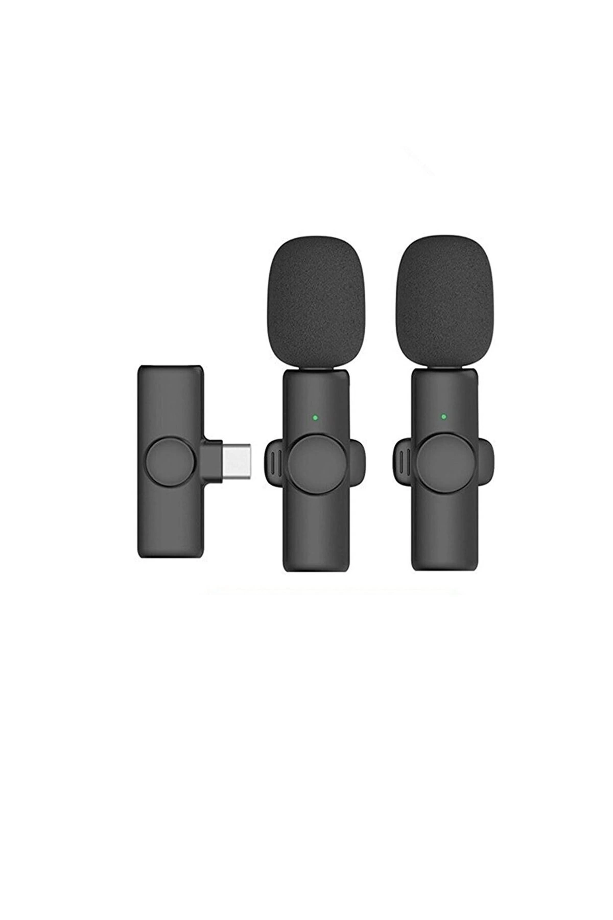 Kablosuz Yaka Mikrofonu Typ-c 2’li Mini Mikrofon