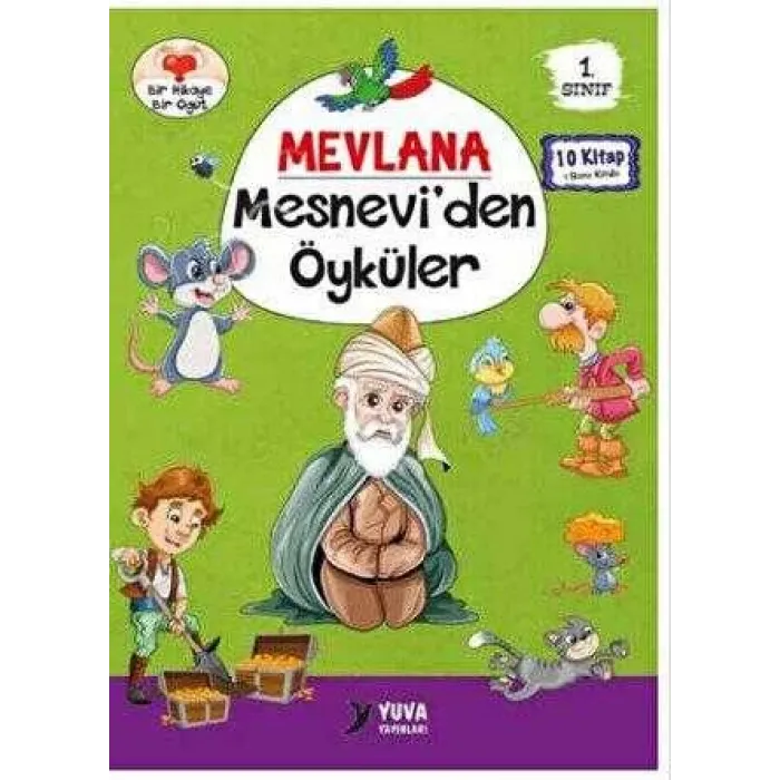 1. Sınıf Mevlana Mesneviden Öyküler 10 Kitaplık Set