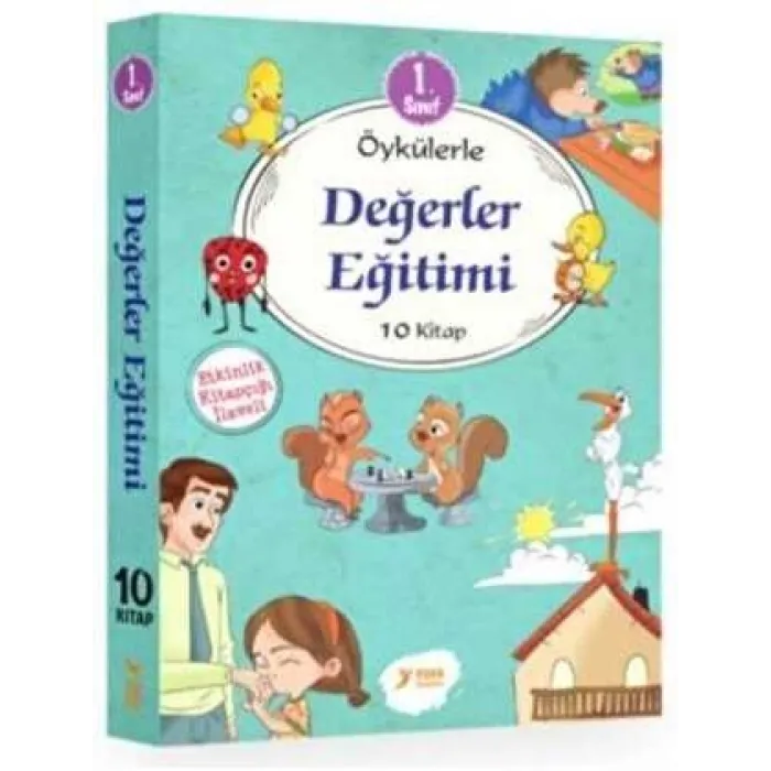 1. Sınıf Öykülerle Değerler Eğitimi Seti 10 Kitap Takım