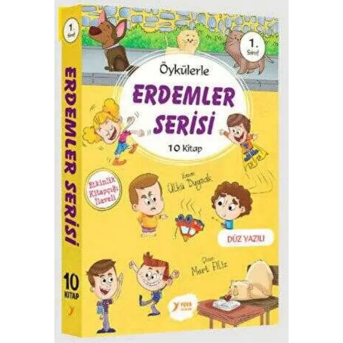 1. Sınıf Öykülerle Erdemler Serisi Seti 10 Kitap Takım