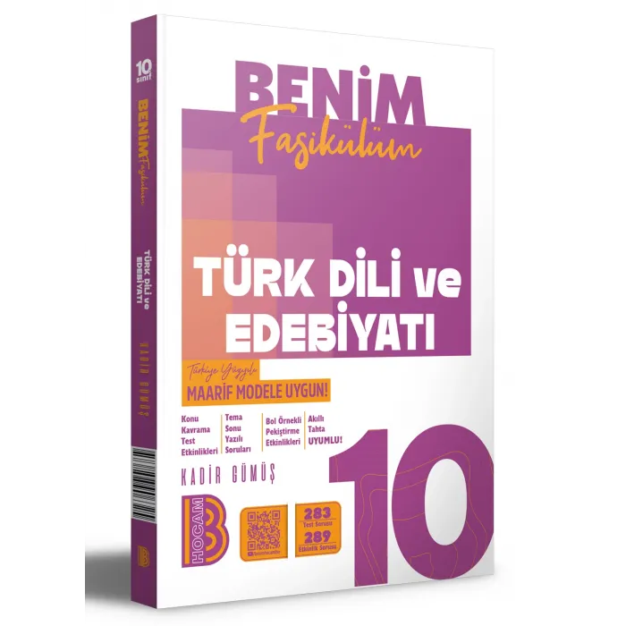 10. Sınıf Türk Dili ve Edebiyatı Benim Fasikülüm Benim Hocam Yayınları