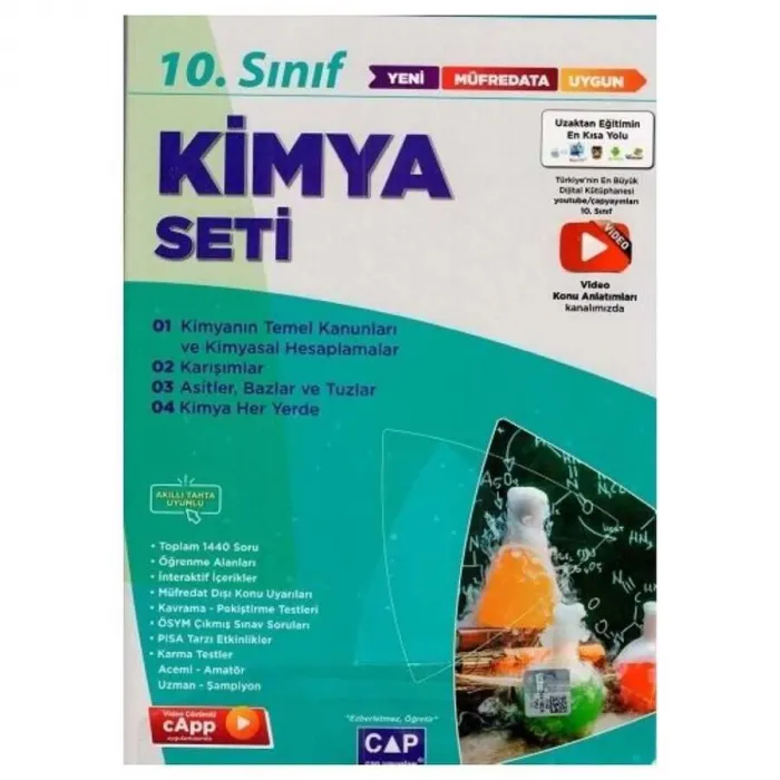 10. Sınıf Anadolu Lisesi Kimya Seti