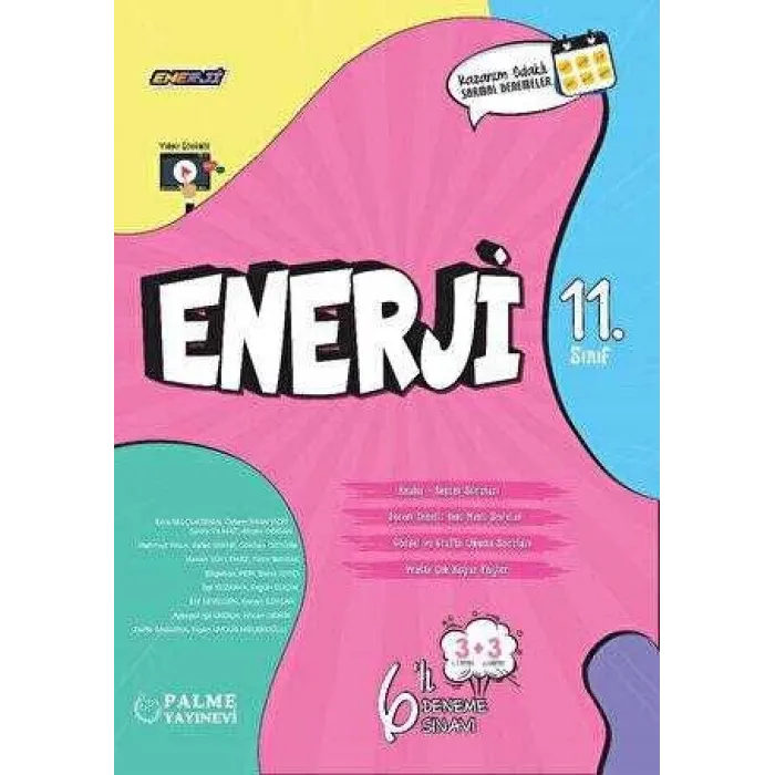 11. Sınıf Enerji 6`lı Deneme Sınavı