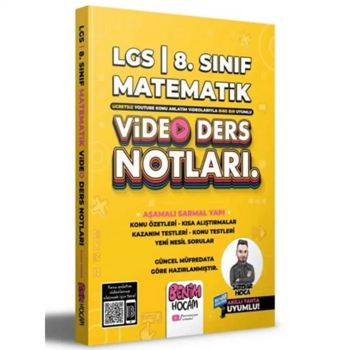 2022 LGS 8. Sınıf Matematik Video Ders Notları Konu Anlatımı