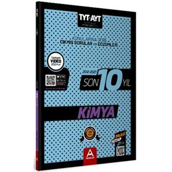 2022 TYT AYT Kimya Son 10 Yıl Konularına Göre Çıkmış Sorular ve Çözümleri