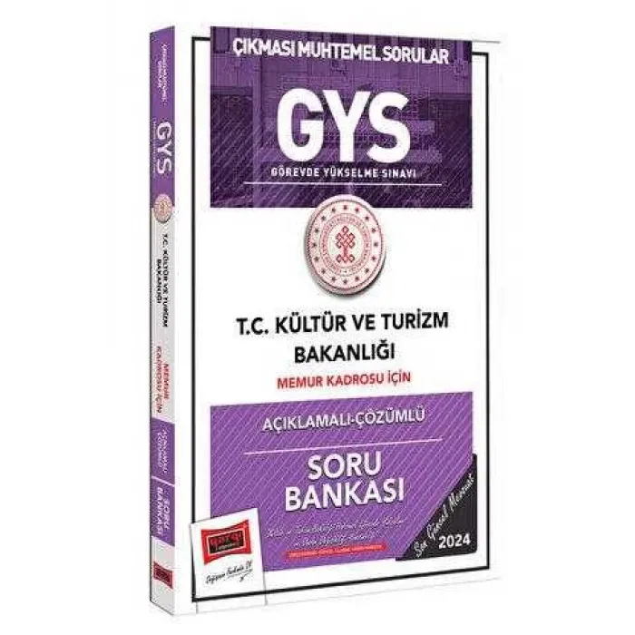 2024 GYS Kültür ve Turizm Bakanlığı Memur Kadrosu İçin Açıklamalı Çözümlü Soru Bankası