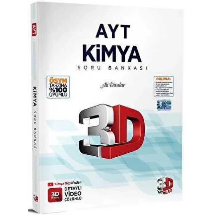 3D Yayınları  AYT Kimya Soru Bankası