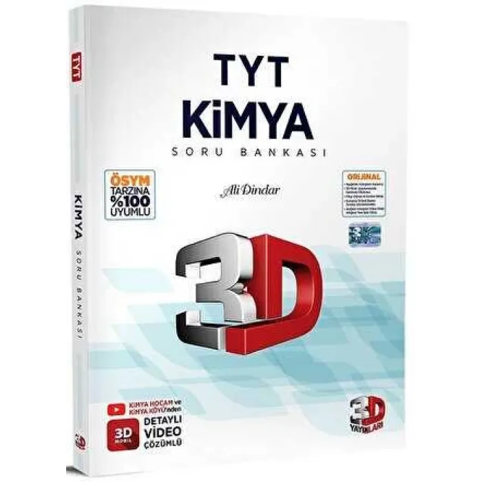 3D Yayınları 2023 TYT Kimya Soru Bankası