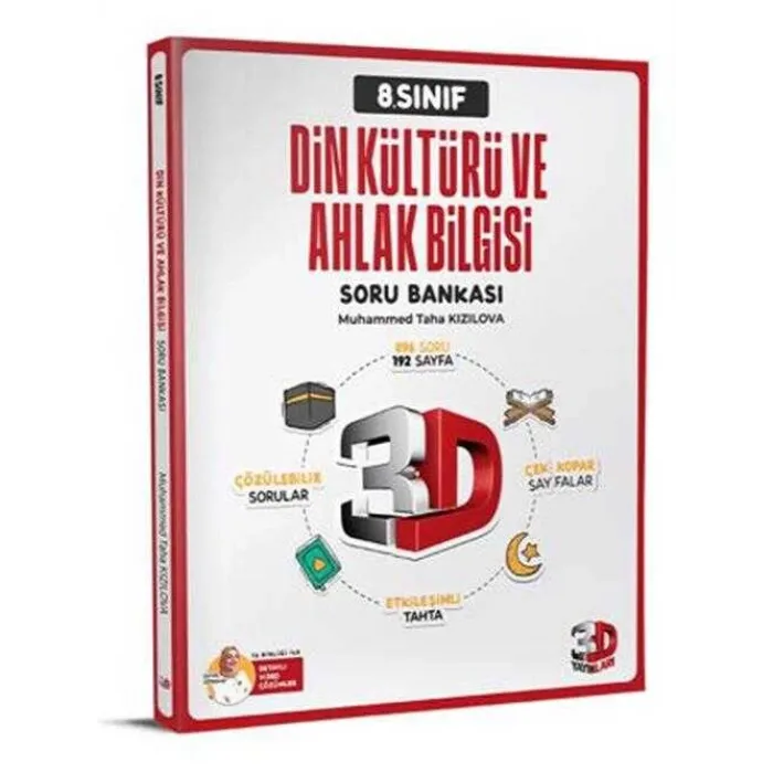 3D Yayınları 8. Sınıf Din Kültürü ve Ahlak Bilgisi Soru Bankası