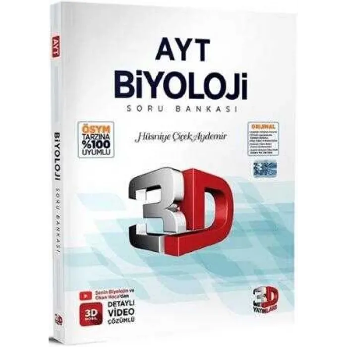 3D Yayınları AYT Biyoloji Soru Bankası