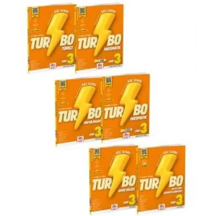 3.Sınıf Turbo Eğitim Seti (6 Kitap)