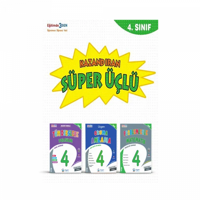 4.SINIF – SÜPER ÜÇLÜ – Kazandıran Kitaplar