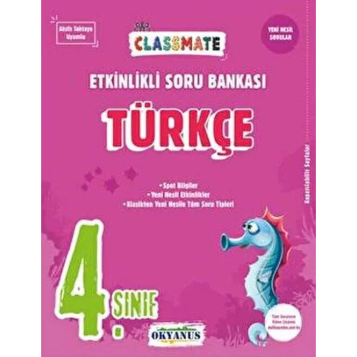 4. Sınıf Classmate Türkçe Etkinlikli Soru Bankası