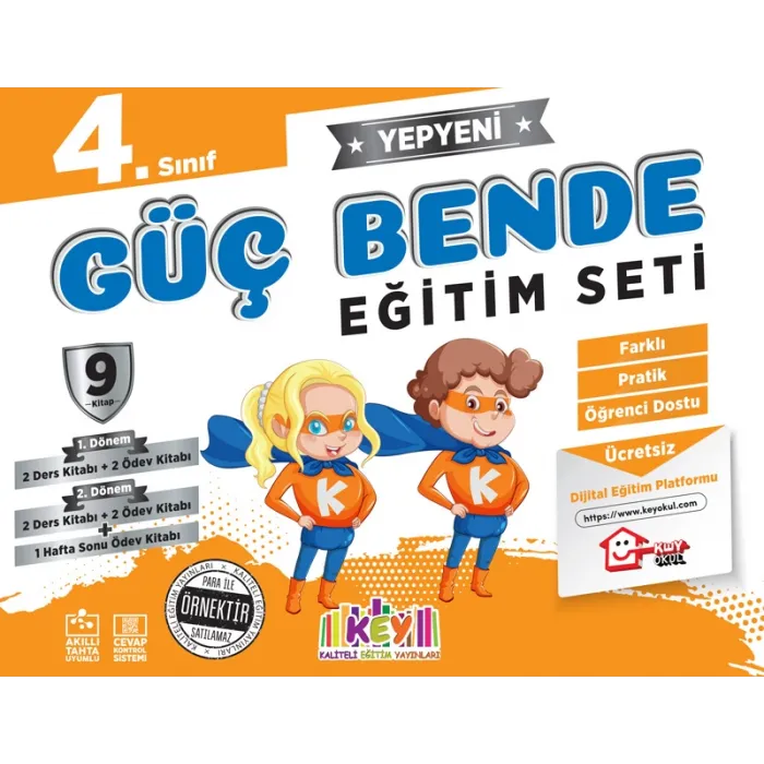 4. Sınıf Güç Bende Eğitim Seti (9 Kitap)
