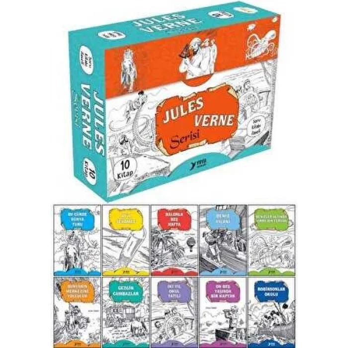 4. Sınıf Jules Verne Serisi 10 Kitaplık Set
