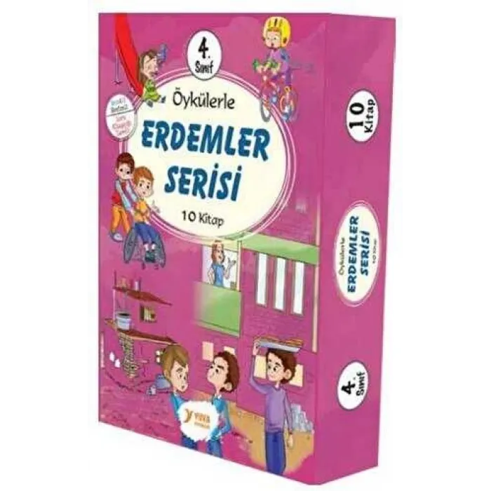4. Sınıf Öykülerle Erdemler Serisi 10 Kitaplık Set