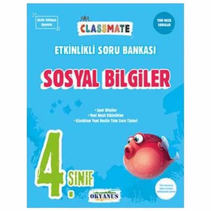 4. Sınıf Sosyal Bilgiler Classmate Etkinlikli Soru Bankası
