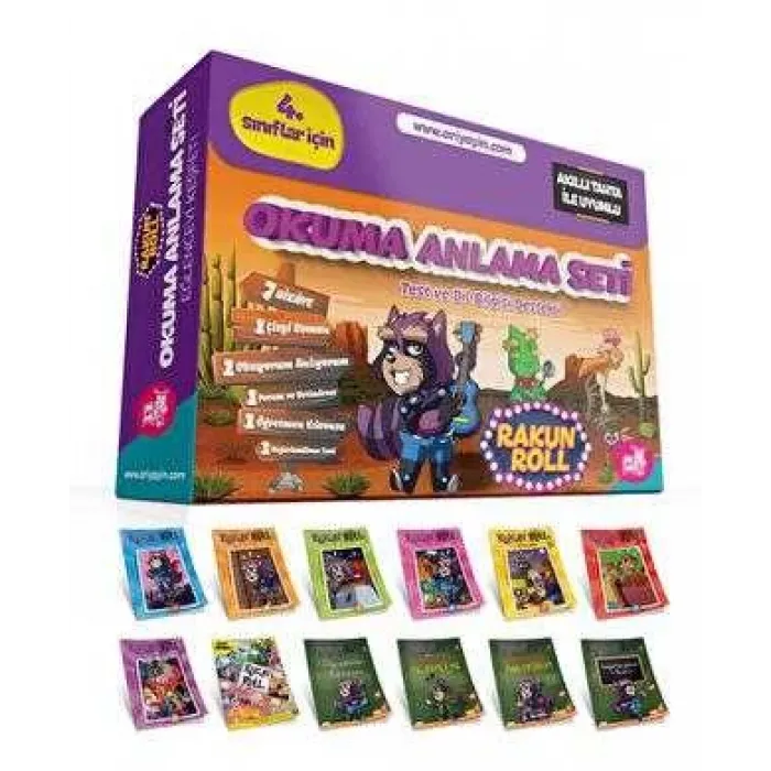 4. Sınıflar İçin Rakun Roll Okuma Anlama Seti