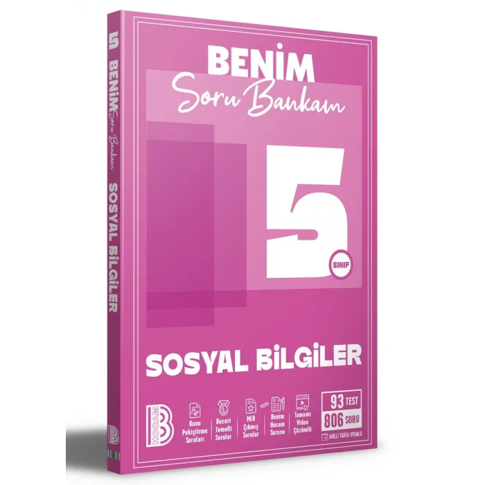 5. Sınıf Sosyal Bilgiler Soru Bankam Benim Hocam Yayınları
