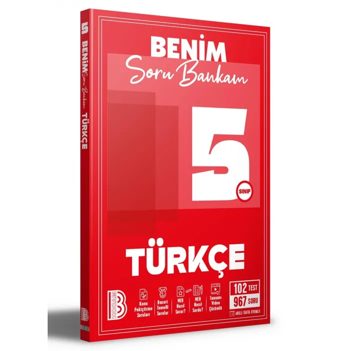 5. Sınıf Türkçe Soru Bankam Benim Hocam Yayınları