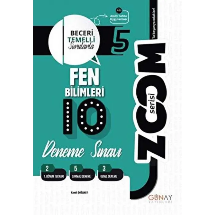 5. Sınıf Fen Bilimleri 10 Deneme Zoom Serisi