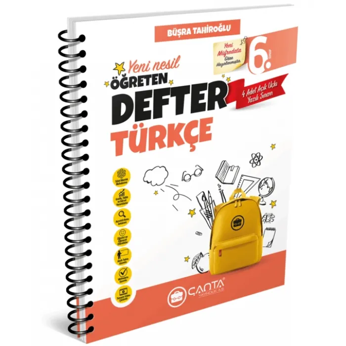6. Sınıf Türkçe Öğreten Defter