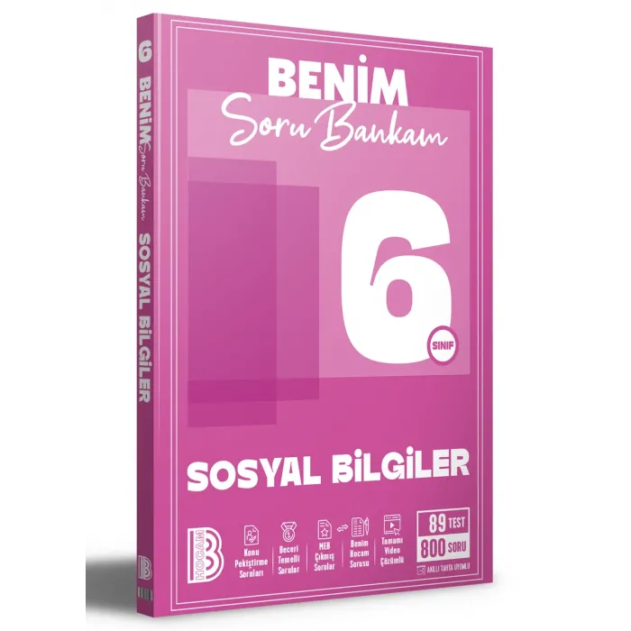 6. Sınıf Sosyal Bilgiler Soru Bankam Benim Hocam Yayınları